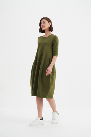 DIAGONAL SEAM WINTER DRESS