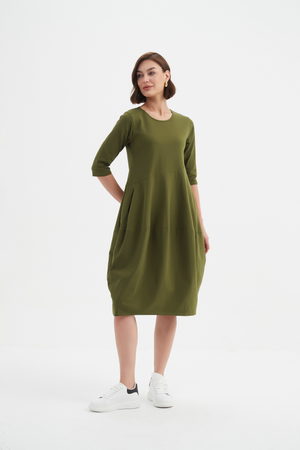 DIAGONAL SEAM WINTER DRESS