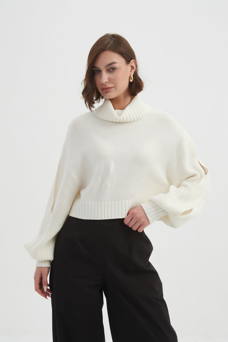 BALLOON SLEEVE KNIT
