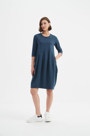 PETITE DIAGONAL SEAM WINTER DRESS