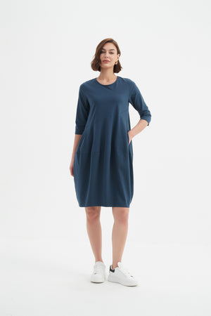 PETITE DIAGONAL SEAM WINTER DRESS