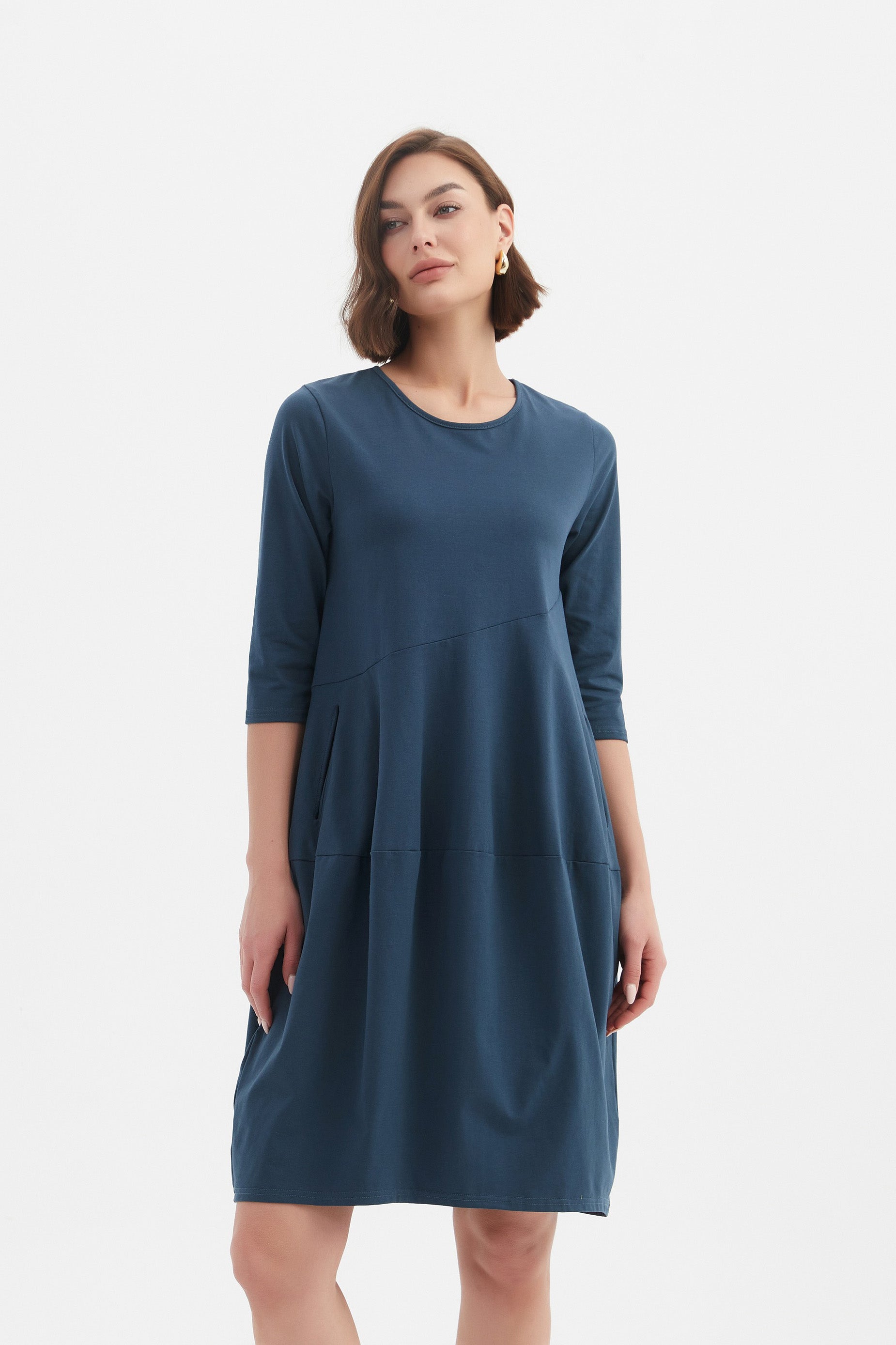 PETITE DIAGONAL SEAM WINTER DRESS