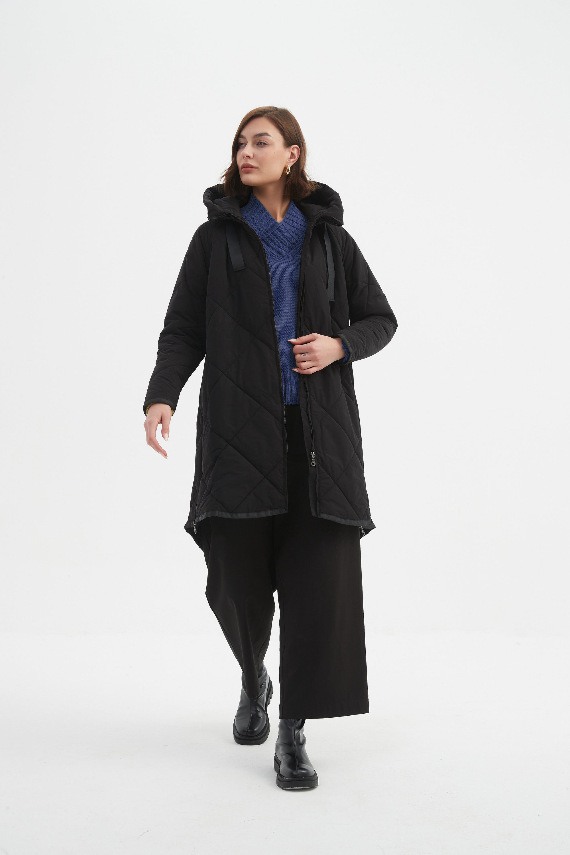 ZIP HEM WINTER COAT