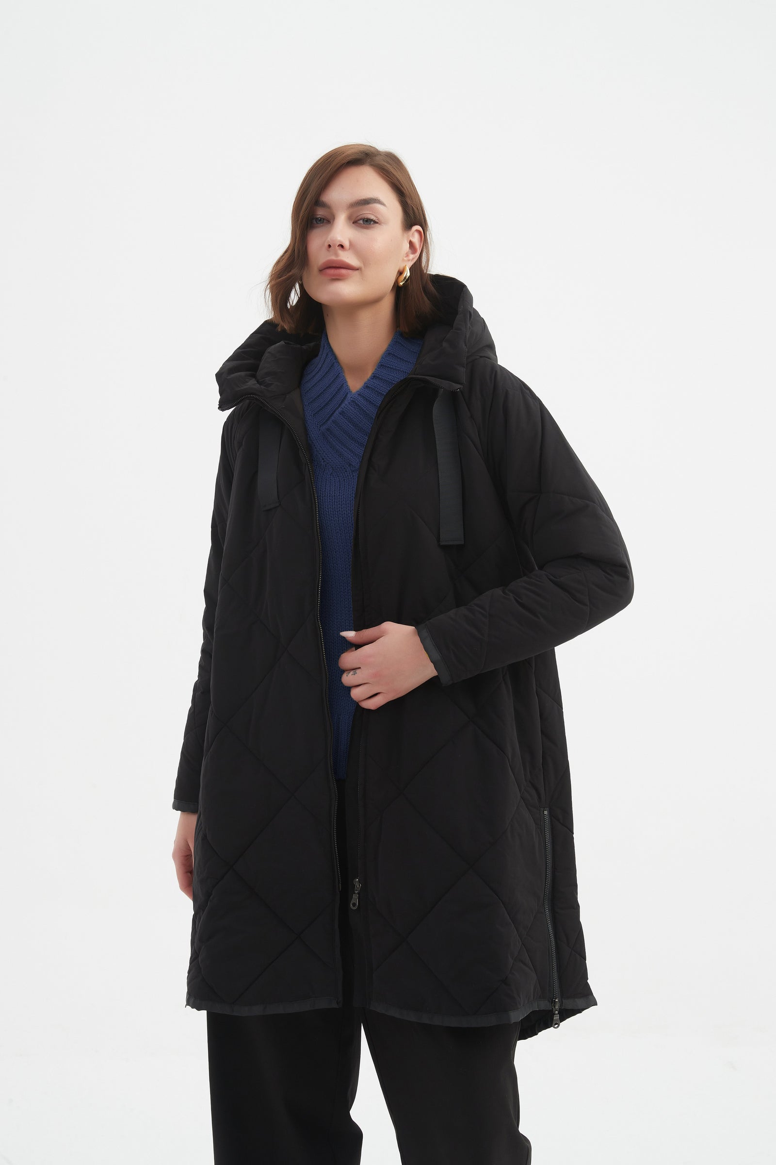 Tirelli collared blouse tailored chic modern neutral