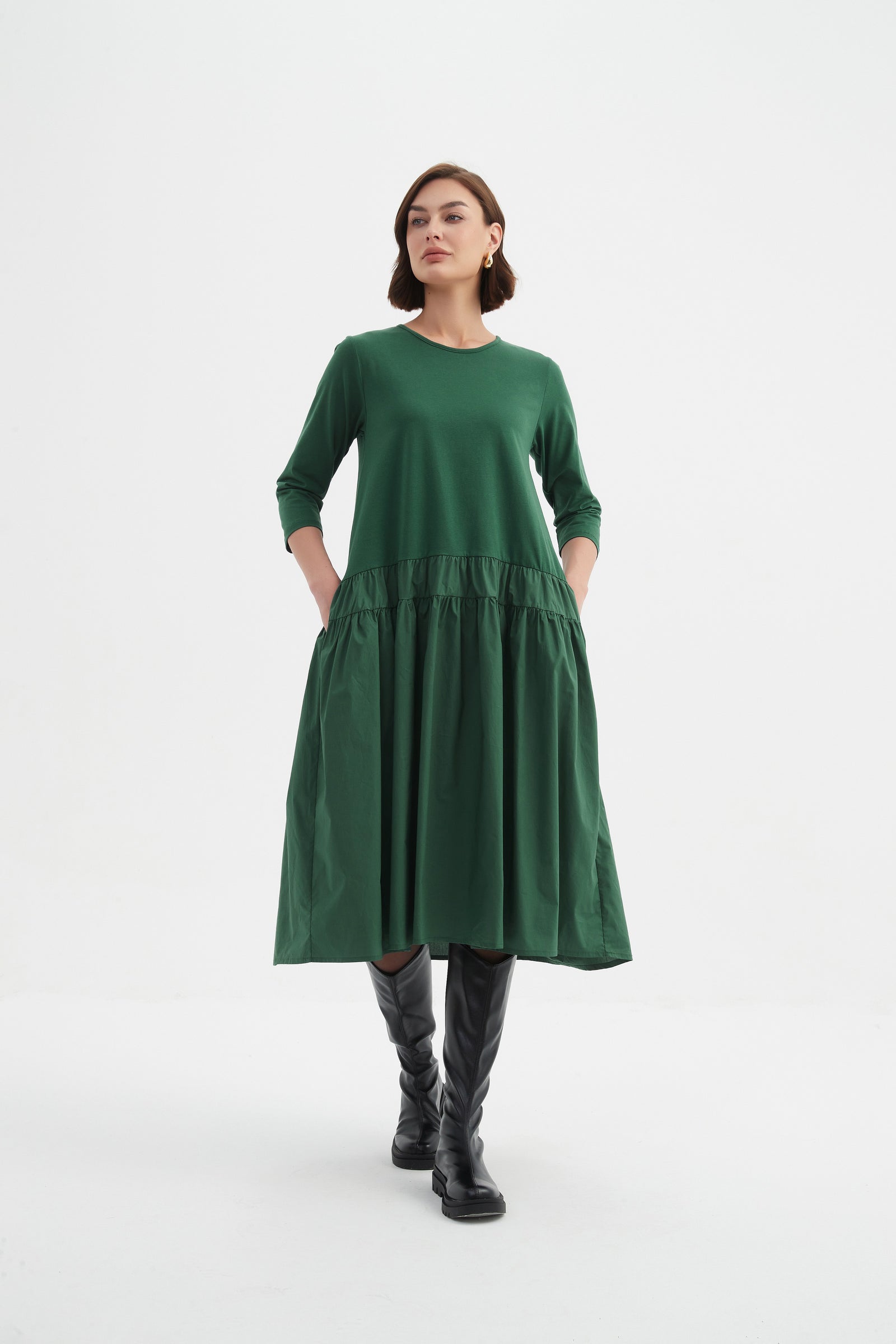 Tirelli tailored coat belted longline