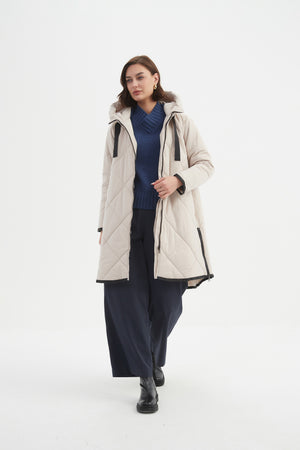 ZIP HEM WINTER COAT