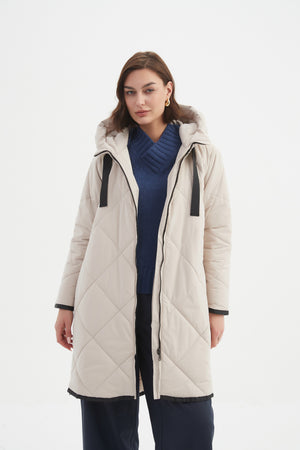 ZIP HEM WINTER COAT