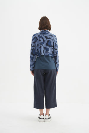 LETTERBLOCK ZIP CARDIGAN