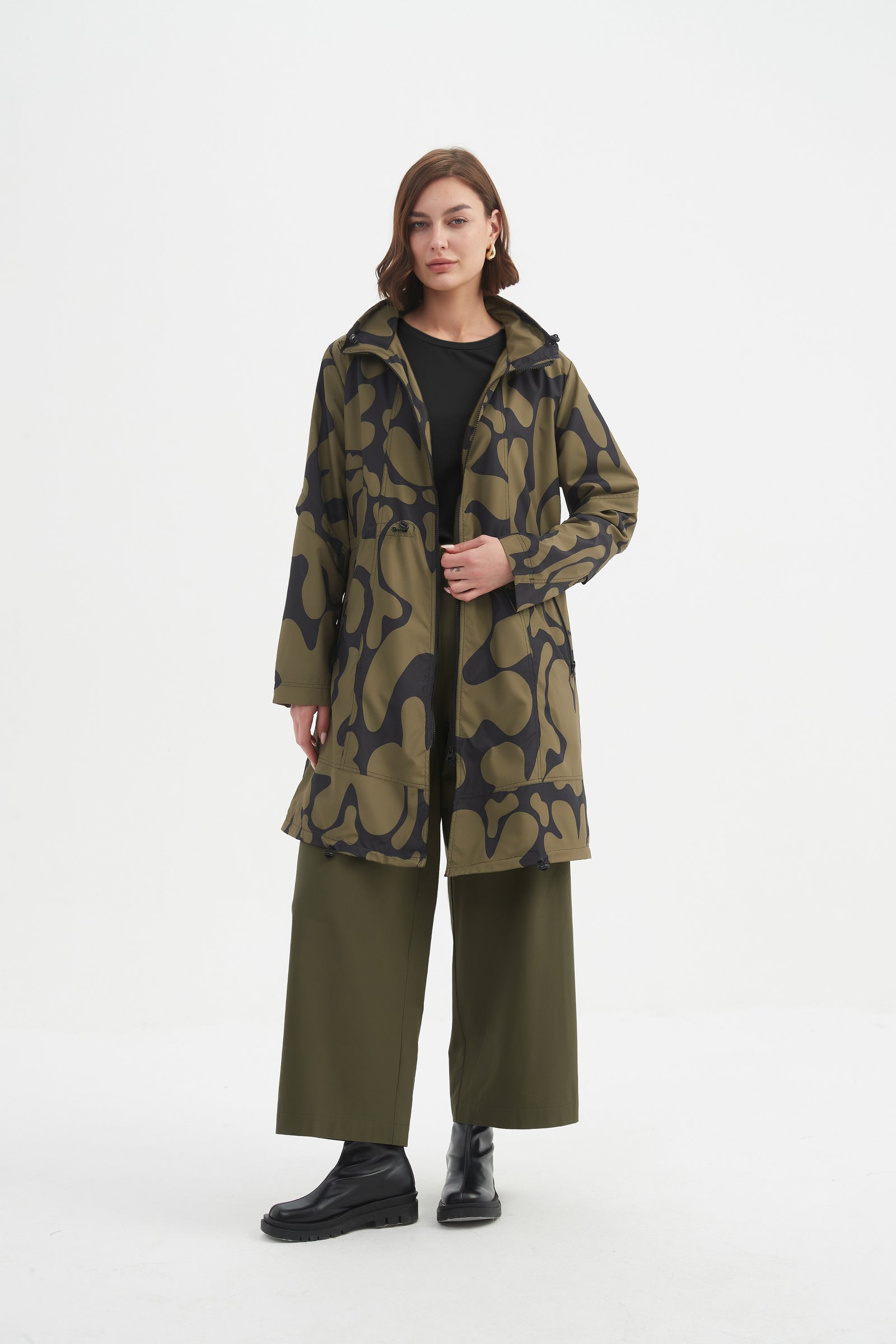 Tirelli knit blouse relaxed tailored neutral women’s wear