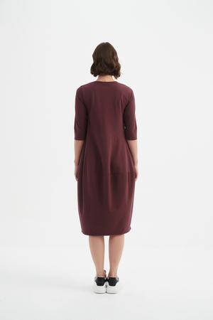 DIAGONAL SEAM WINTER DRESS