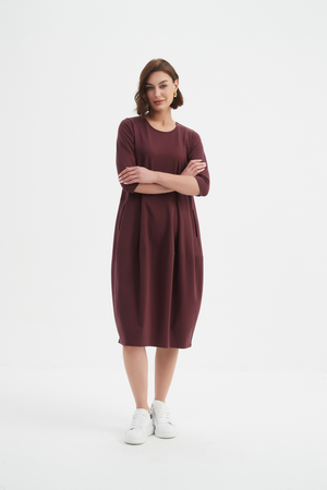 DIAGONAL SEAM WINTER DRESS