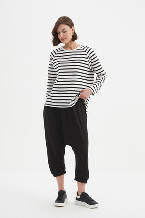 STRIPE LONG SLEEVE WEEKEND TSHIRT