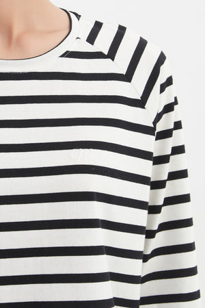 STRIPE LONG SLEEVE WEEKEND TSHIRT