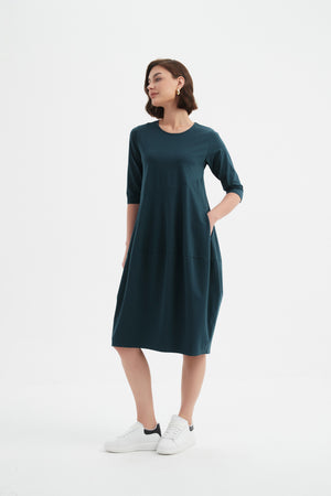 DIAGONAL SEAM WINTER DRESS