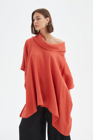 [PRE-ORDER] OVERSIZED COLLAR PONCHO
