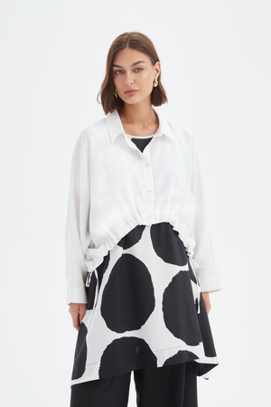 WIDE CROP OVERSHIRT