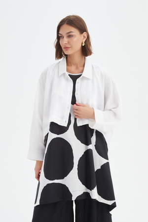 WIDE CROP OVERSHIRT