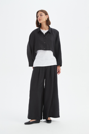 WIDE CROP OVERSHIRT