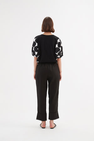 DEEP CUFF LINEN PANT