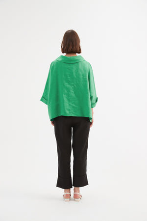 FUNNEL NECK BOXY TOP