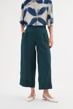 WIDE LEG LINEN PANT