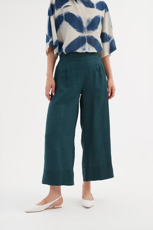 WIDE LEG LINEN PANT