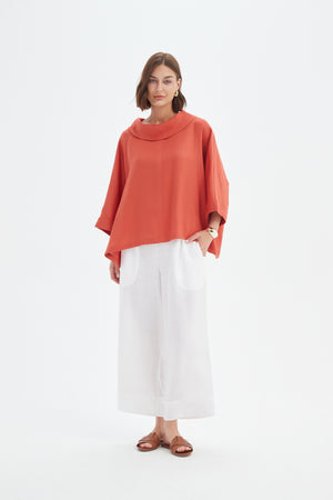 [PRE-ORDER] FUNNEL NECK BOXY TOP