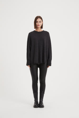 EXPOSED SEAM KNIT