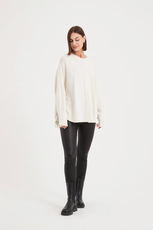 EXPOSED SEAM KNIT