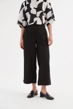 WIDE LEG LINEN PANT