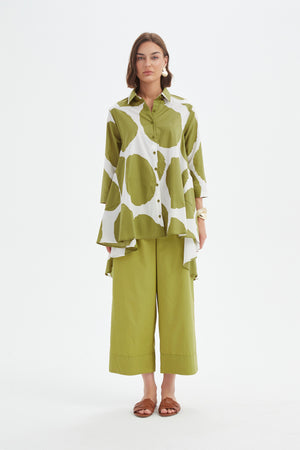 PRINT SWING BACK SHIRT
