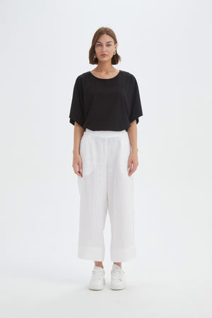 WIDE LEG LINEN PANT