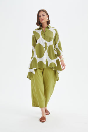 PRINT SWING BACK SHIRT