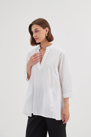 NOTCH COLLAR SHIRT