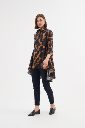 PRINT SWING BACK SHIRT