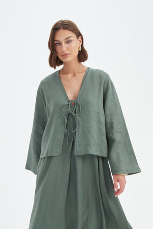 TIE FRONT TOP