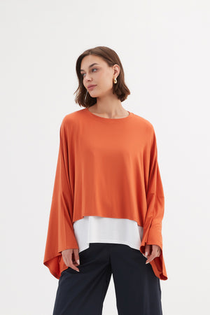 JERSEY OVERSIZED LAYER TOP