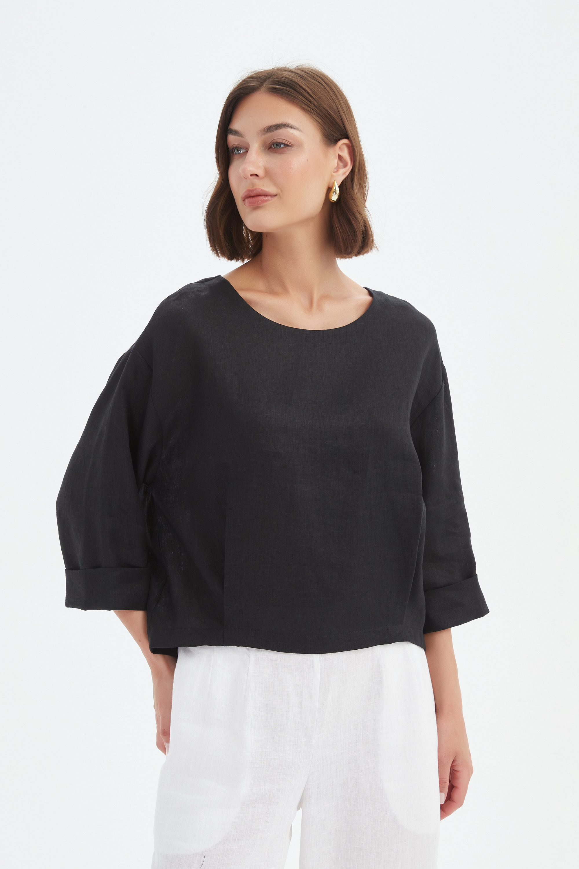 PLEAT HEM TOP