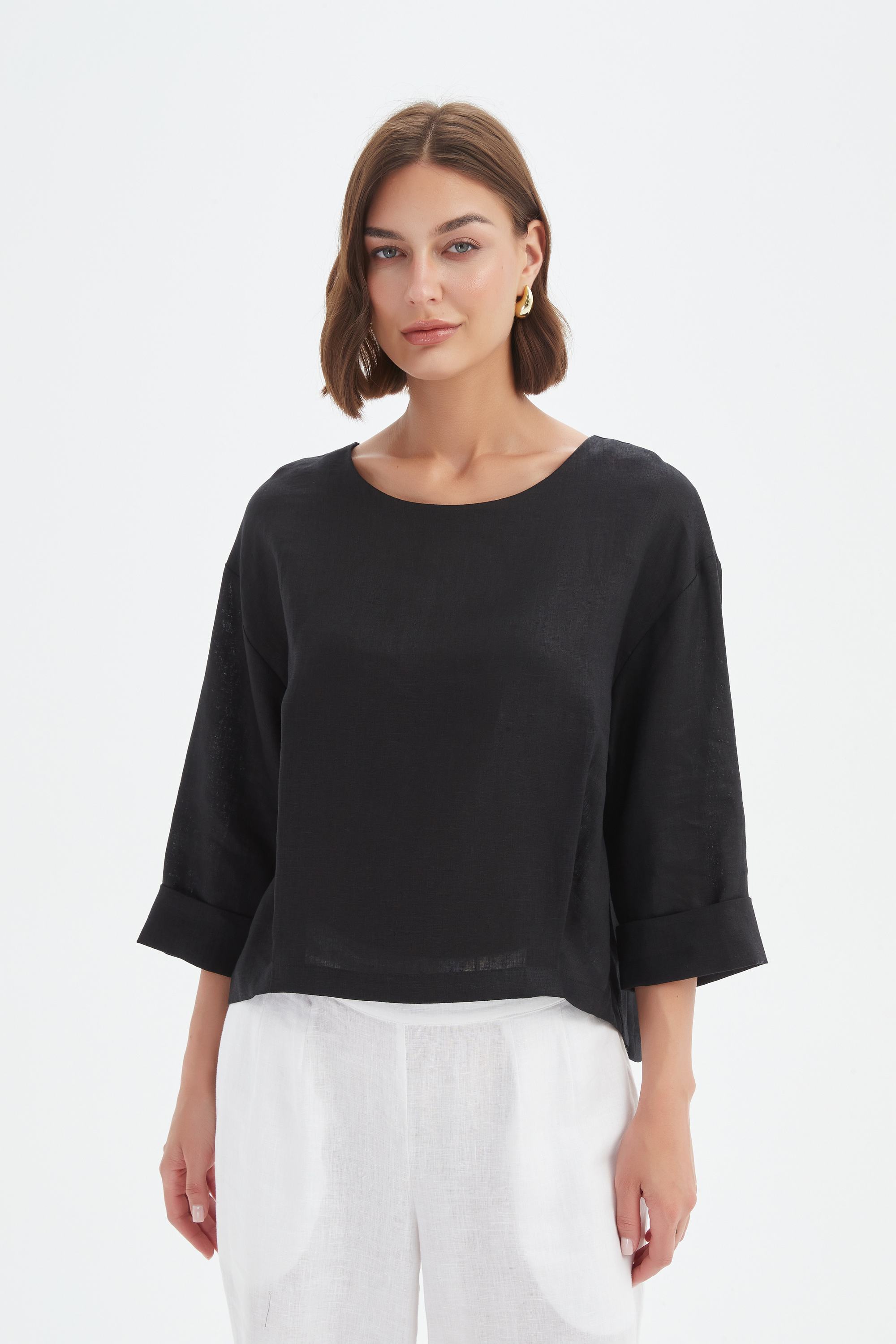 PLEAT HEM TOP