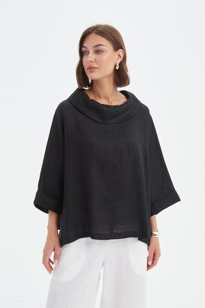 [PRE-ORDER] FUNNEL NECK BOXY TOP