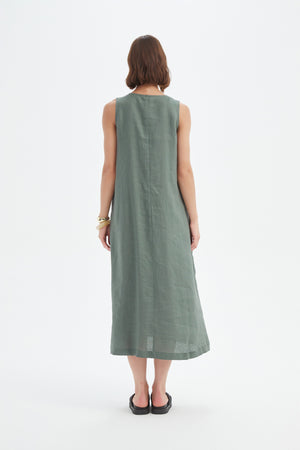 INVERTED PLEAT DRESS