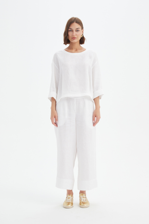 PLEAT HEM TOP