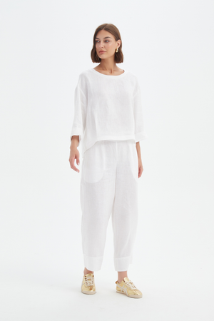 PLEAT HEM TOP