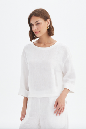 PLEAT HEM TOP