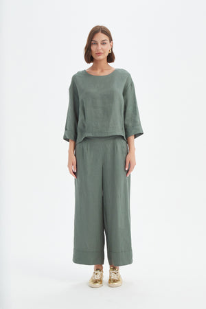 PLEAT HEM TOP