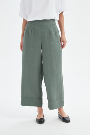 WIDE LEG LINEN PANT