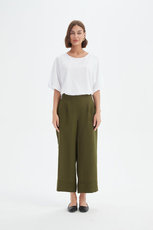 WIDE LEG LINEN PANT