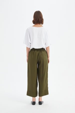 WIDE LEG LINEN PANT