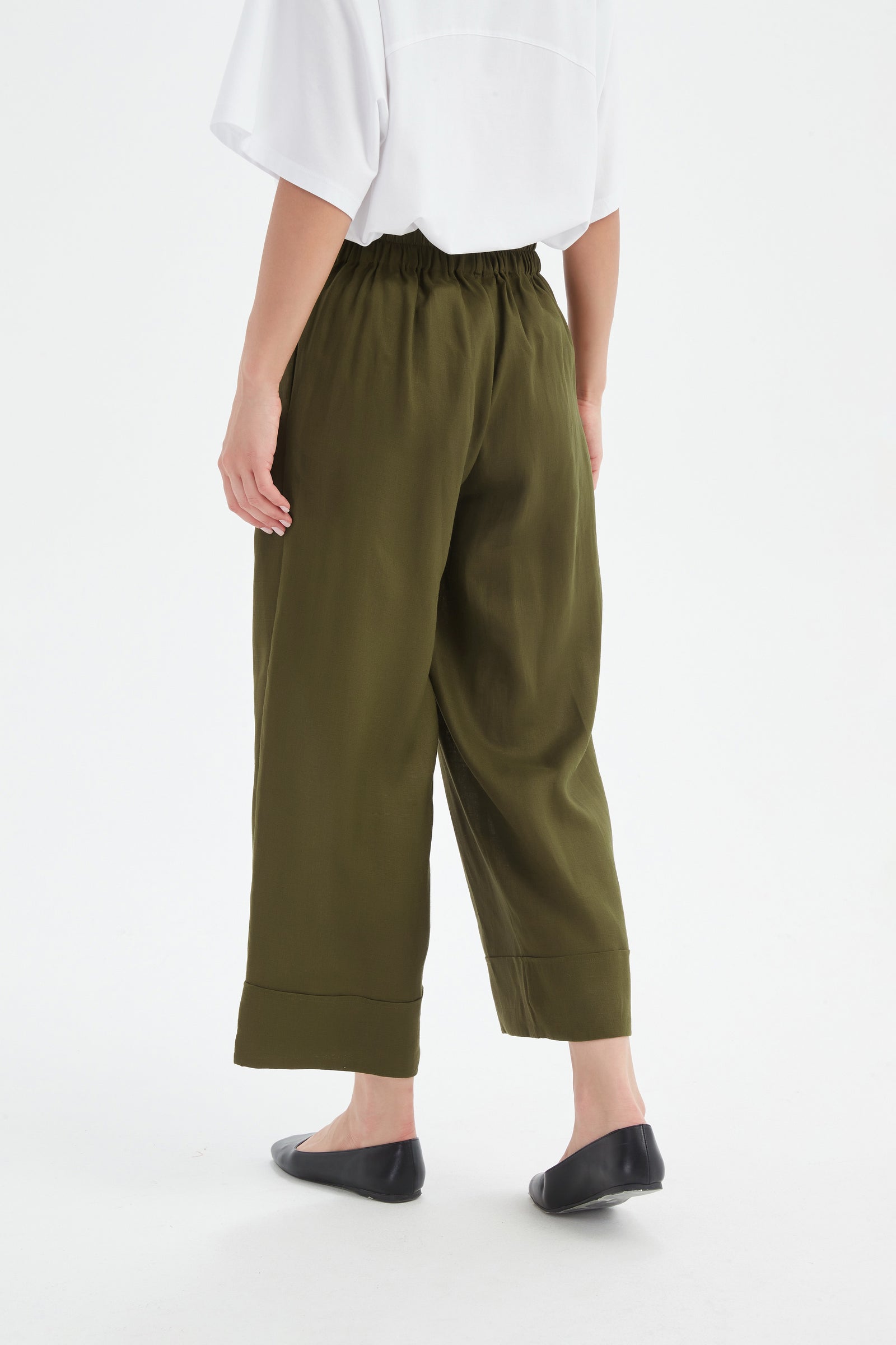 WIDE LEG LINEN PANT