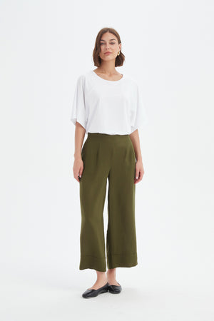 WIDE LEG LINEN PANT